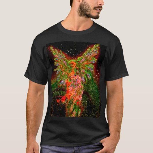 Metallic phoenix t-shirt (Voorkant)