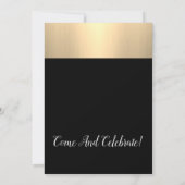 Metallic Platinum Gold 50e verjaardag Kaart (Achterkant)