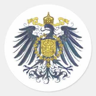 Metallic Preussian Eagle Ronde Sticker