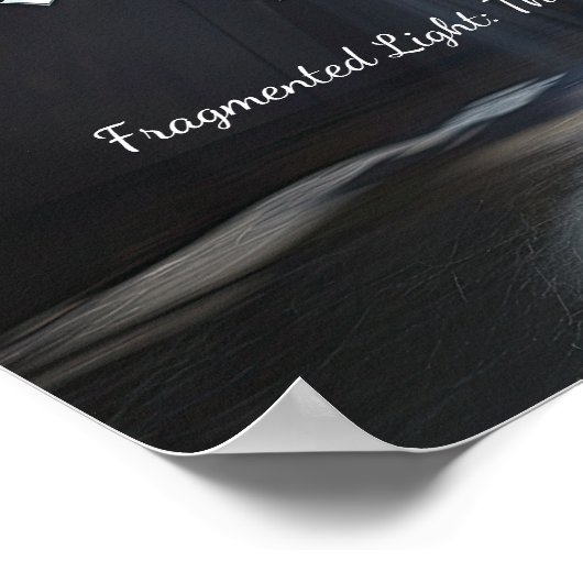 Metallic Puzzle Chaos: zwevende Abstracte kunst Poster (Hoek)