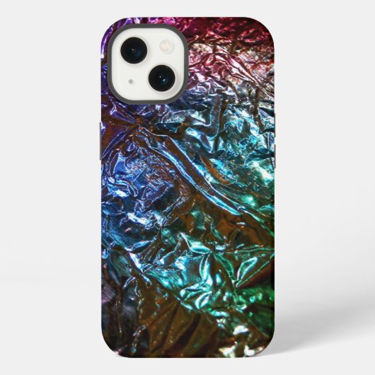 Metallic Rainbow Folie Effect iPhone Hoesje (Achterkant)
