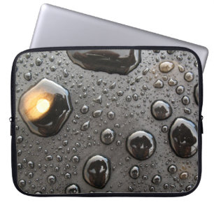 Metallic Raindrops-laptop - Sleeve