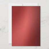 Metallic Red Cross Heilige Communie of Bevestiging Kaart (Achterkant)