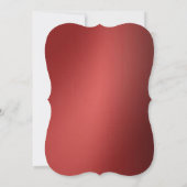 Metallic Red Jewish Star van David Bar Mitzvah Kaart (Achterkant)