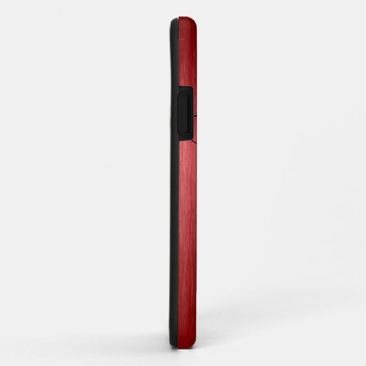 Metallic Red Pensed Aluminium & Dark Red Lace Case-Mate iPhone Case (Achterkant/rechts)