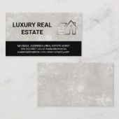 Metallic Residential Building Logo Visitekaartje (Voorkant / Achterkant)