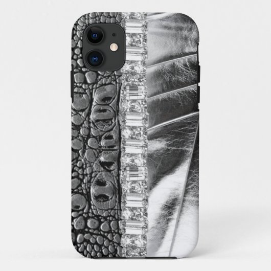 Metallic Rhinestone Case Mate IPhone4 Barely Hoesj (Achterkant)