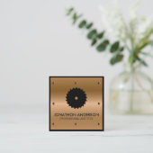 Metallic Rivet | Industriële zaden Vierkante Visitekaartje (Staand voorkant)