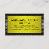 Metallic roestvrij Gold Steel Border Kijk uit Visitekaartje (Achterkant)
