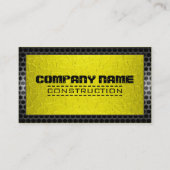 Metallic roestvrij Gold Steel Border Kijk uit Visitekaartje (Voorkant)