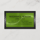 Metallic Roestvrij Metaal Moderne Staalrand #16 Visitekaartje (Achterkant)