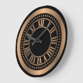 Metallic Roman Numeras Klock Face - Bronze Grote Klok (Hoek)