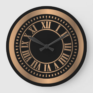 Metallic Roman Numeras Klock Face - Bronze Grote Klok