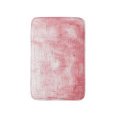 Metallic rood canvas: penseelstreek elegantie. badmat (Voorkant Verticaal)