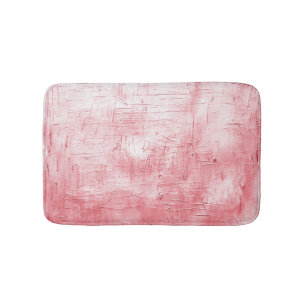 Metallic rood canvas: penseelstreek elegantie. badmat