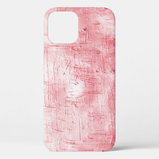 Metallic rood canvas: penseelstreek elegantie. Case-Mate iPhone case