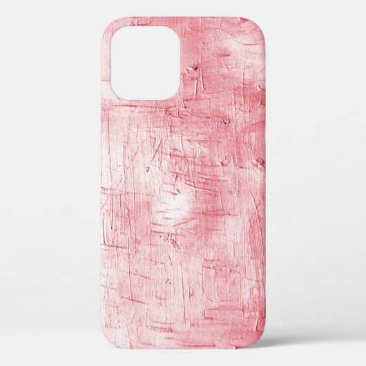Metallic rood canvas: penseelstreek elegantie. Case-Mate iPhone case (Achterkant)
