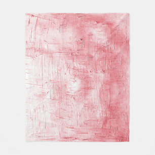 Metallic rood canvas: penseelstreek elegantie. fleece deken