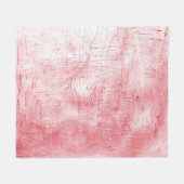 Metallic rood canvas: penseelstreek elegantie. fleece deken (Voorkant (Horizontaal))