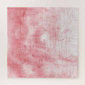 Metallic rood canvas: penseelstreek elegantie. legpuzzel (Horizontaal)