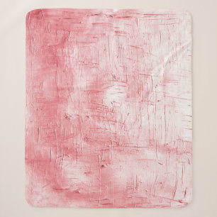 Metallic rood canvas: penseelstreek elegantie. sherpa deken