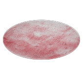 Metallic rood canvas: penseelstreek elegantie. snijplank (Hoek)