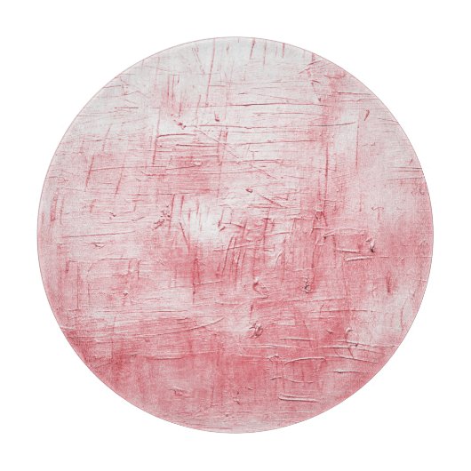 Metallic rood canvas: penseelstreek elegantie. snijplank (Voorkant)