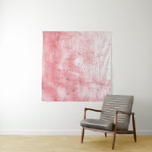 Metallic rood canvas: penseelstreek elegantie. wandkleed (In Situ (horizontaal))