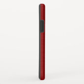 Metallic rood geborsteld aluminium look Case-Mate iPhone case (Achterkant/rechts)