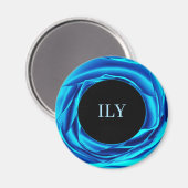 Metallic Roos Blue Magnet (Voorkant / Achterkant)