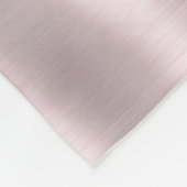 Metallic Roos Gold Glitter Monogram Naam Fleece Deken (Hoek)