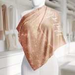 Metallic Roos Gold Glitter - op maat gemaakt Bandana<br><div class="desc">Pas dit roos goudbruin metaal en glamoureus faux glitter patterned bandana eenvoudig aan met uw eigen eigen naam.</div>