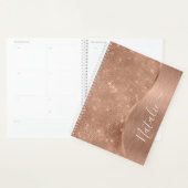 Metallic Roos Gold Glitter - op maat gemaakt Planner (Display)