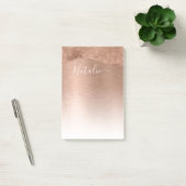 Metallic Roos Gold Glitter - op maat gemaakt Post-it® Notes (Kantoor)