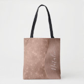 Metallic Roos Gold Glitter - op maat gemaakt Tote Bag (Voorkant)