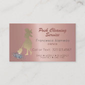 Metallic Roos Gold Sjabloon van de posh Cleaning S Visitekaartje (Voorkant)
