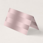 Metallic roos-gouden strippatroon visitekaartje (Achterkant)