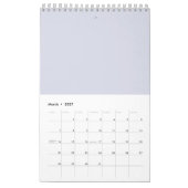 Metallic Roos Print Calendar Kalender (Mar 2027)