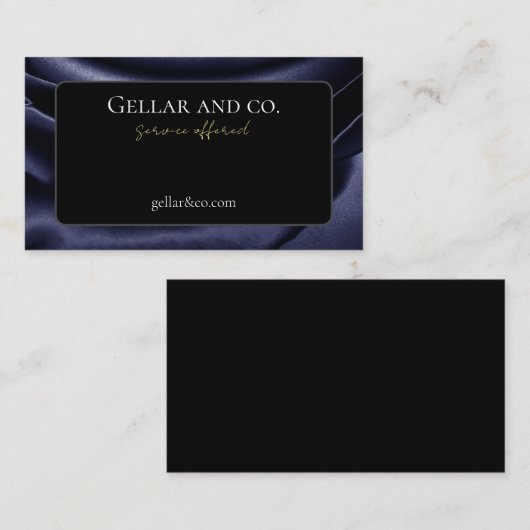 Metallic Roos Print Visitekaartje (Voorkant / Achterkant)