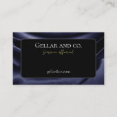 Metallic Roos Print Visitekaartje (Voorkant)