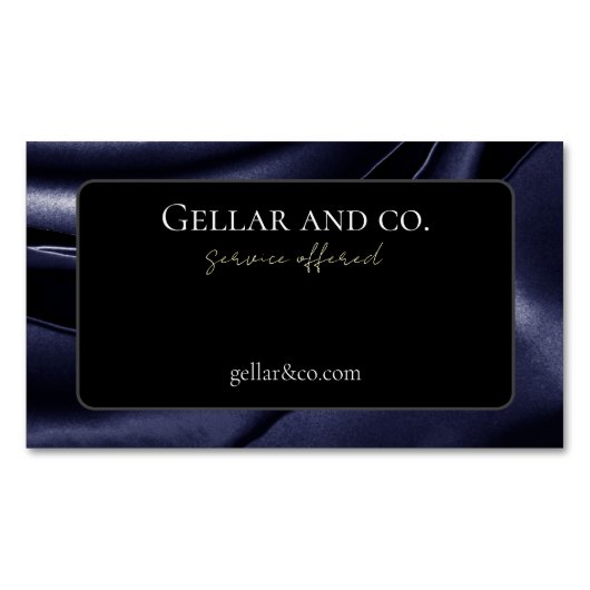 Metallic Roos print Visitekaartje magneet (Voorkant)