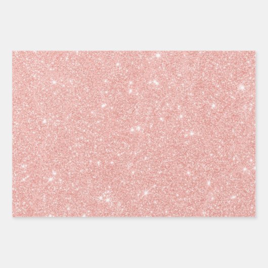 Metallic Roos Sparkle Glitter Happy Valentines Day Inpakpapier Vel (Voorkant 3)