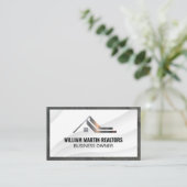 Metallic rotatie van onroerend goed | Grens overla Visitekaartje (Staand voorkant)