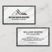 Metallic rotatie van onroerend goed | Grens overla Visitekaartje (Voorkant / Achterkant)