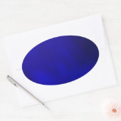Metallic Royal Blue Ovale Sticker (Envelop)