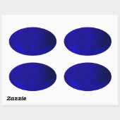 Metallic Royal Blue Ovale Sticker (Vel)