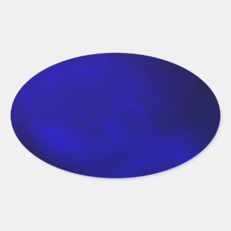 Metallic Royal Blue Ovale Sticker