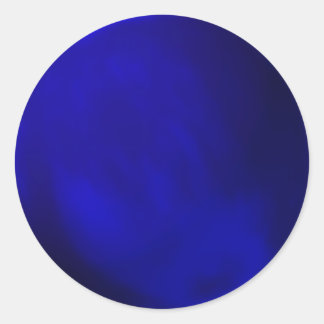 Metallic Royal Blue Ronde Sticker