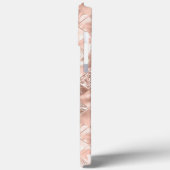 Metallic roze blush chique elegante glitter Case-Mate iPhone case (Achterkant / Links)