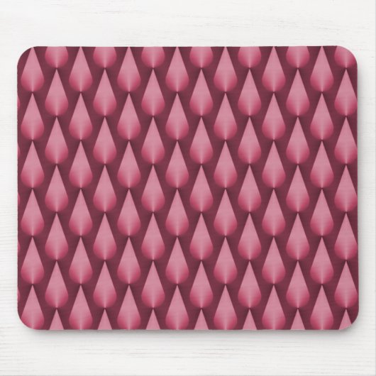 Metallic roze Dazzling Raindrops Mousepad Muismat (Voorkant)